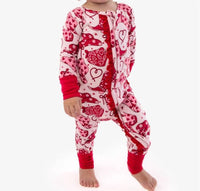 Rufflebutts - Girls Convertible Ruffle One Piece Footie Pajama