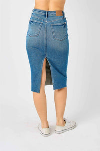 Judy Blue - High Waist Stretchy Midi Skirt