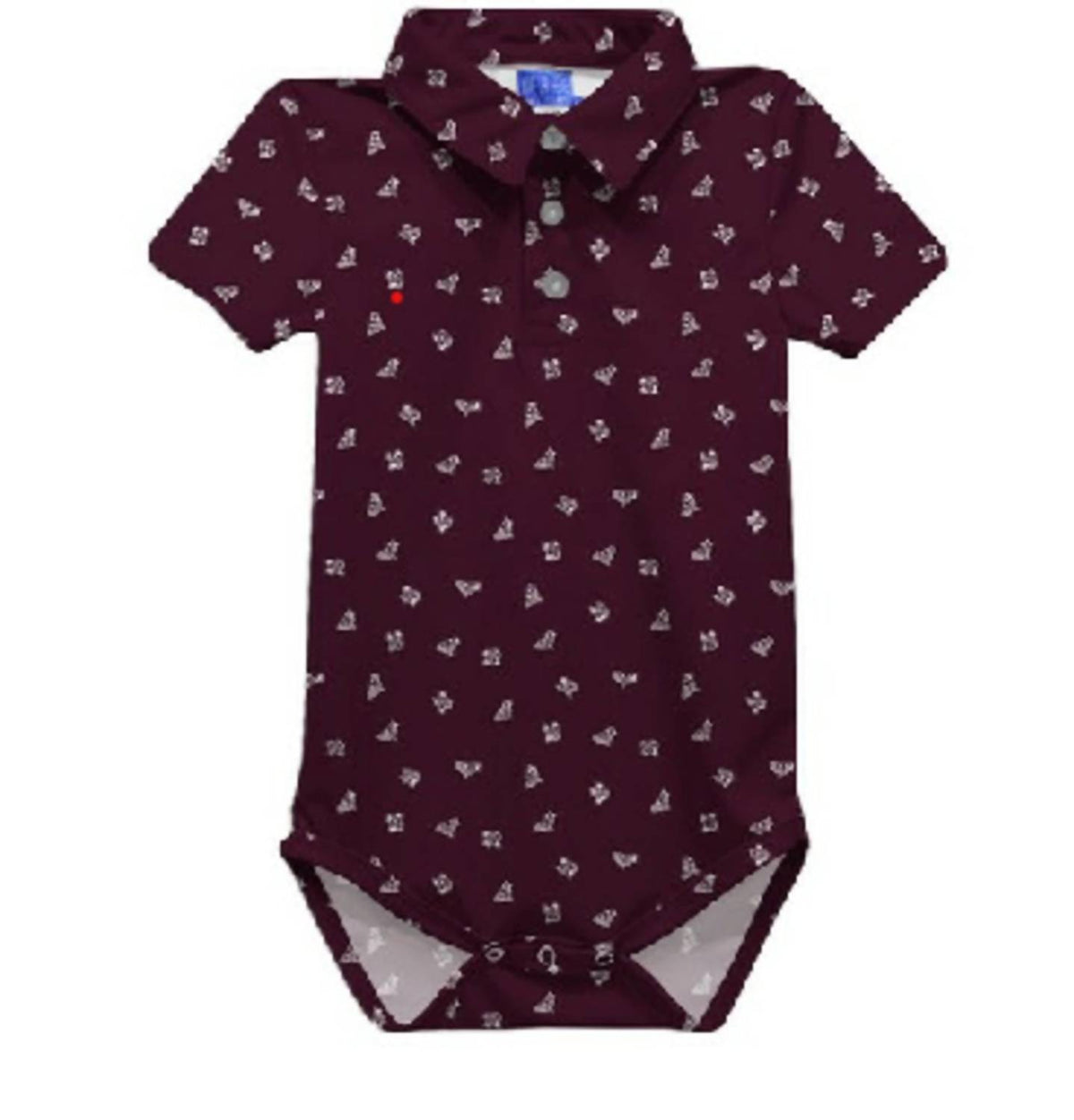 Vive La Fete - Boy's Texas A&m Aggies Logo Short Sleeve Performance Bodysuit