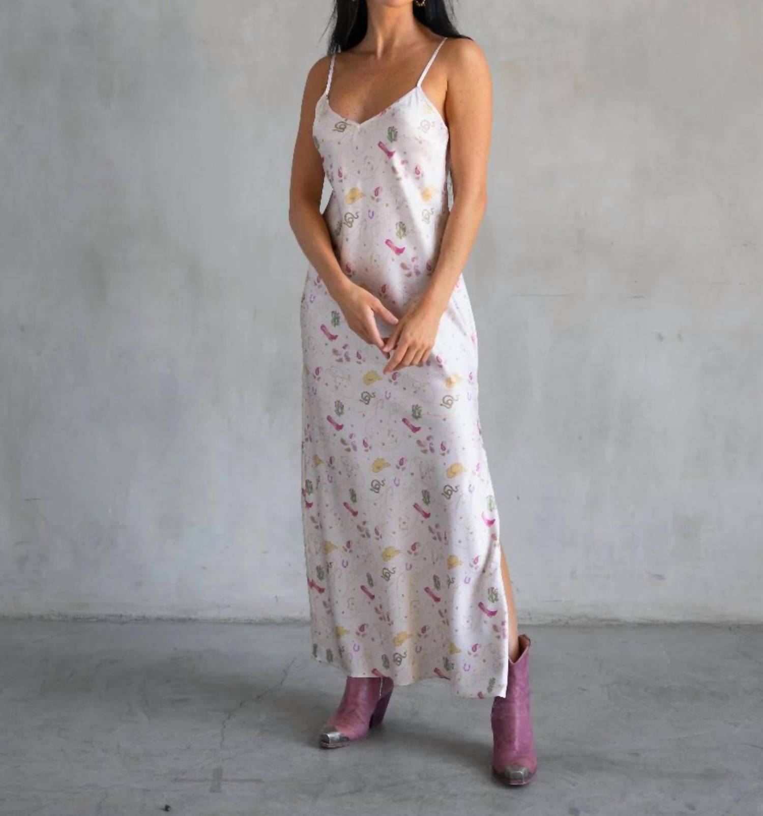 Care Tucker Lennon Zipslip Maxi Dress in ivory - women's dress