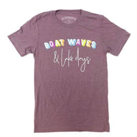 Oliver & Otis - Women's Boat Waves & Lake Days Graphic Tee Shirt