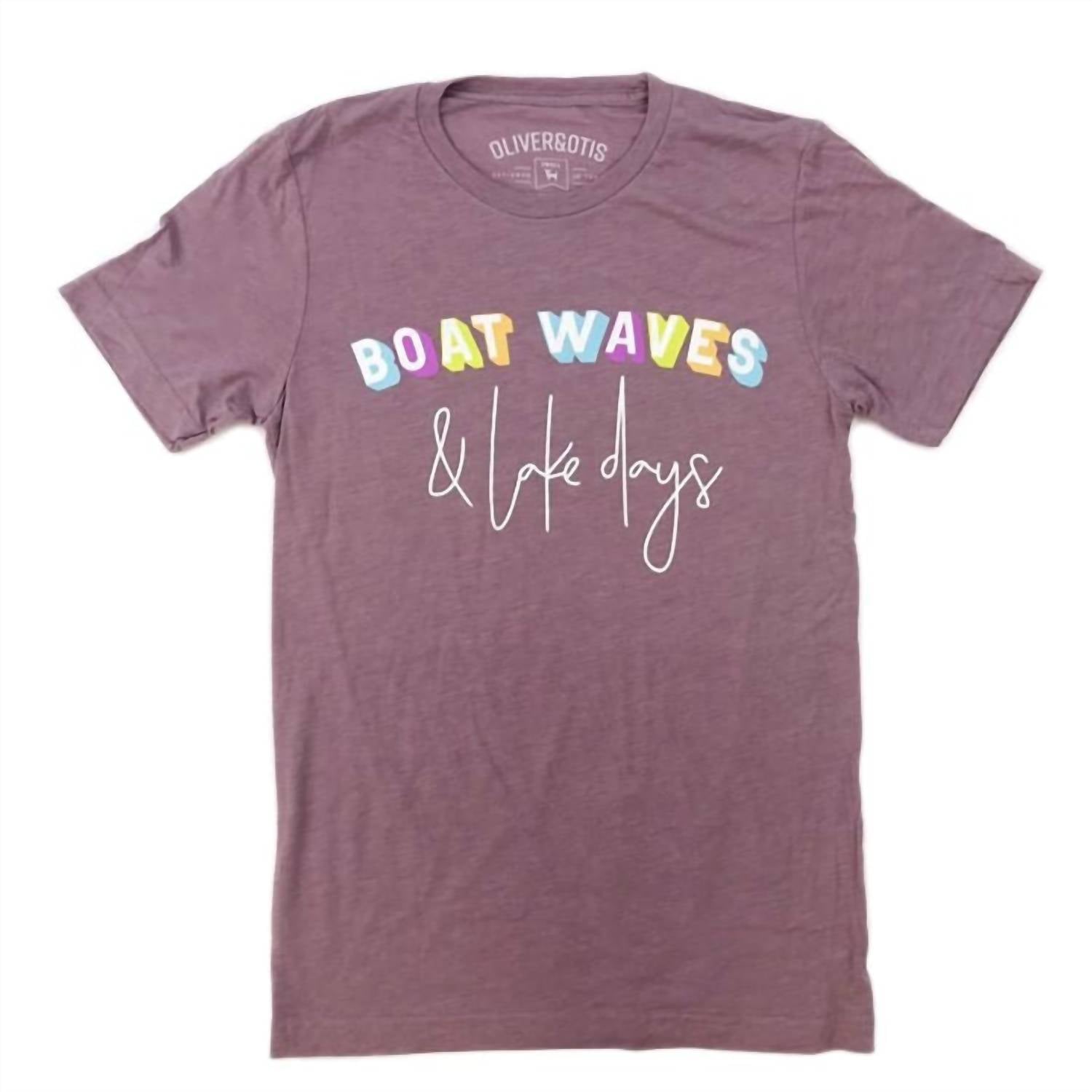 Oliver & Otis - Women's Boat Waves & Lake Days Graphic Tee Shirt