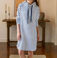 Frank & Eileen - James Hooded Cape Mini Dress