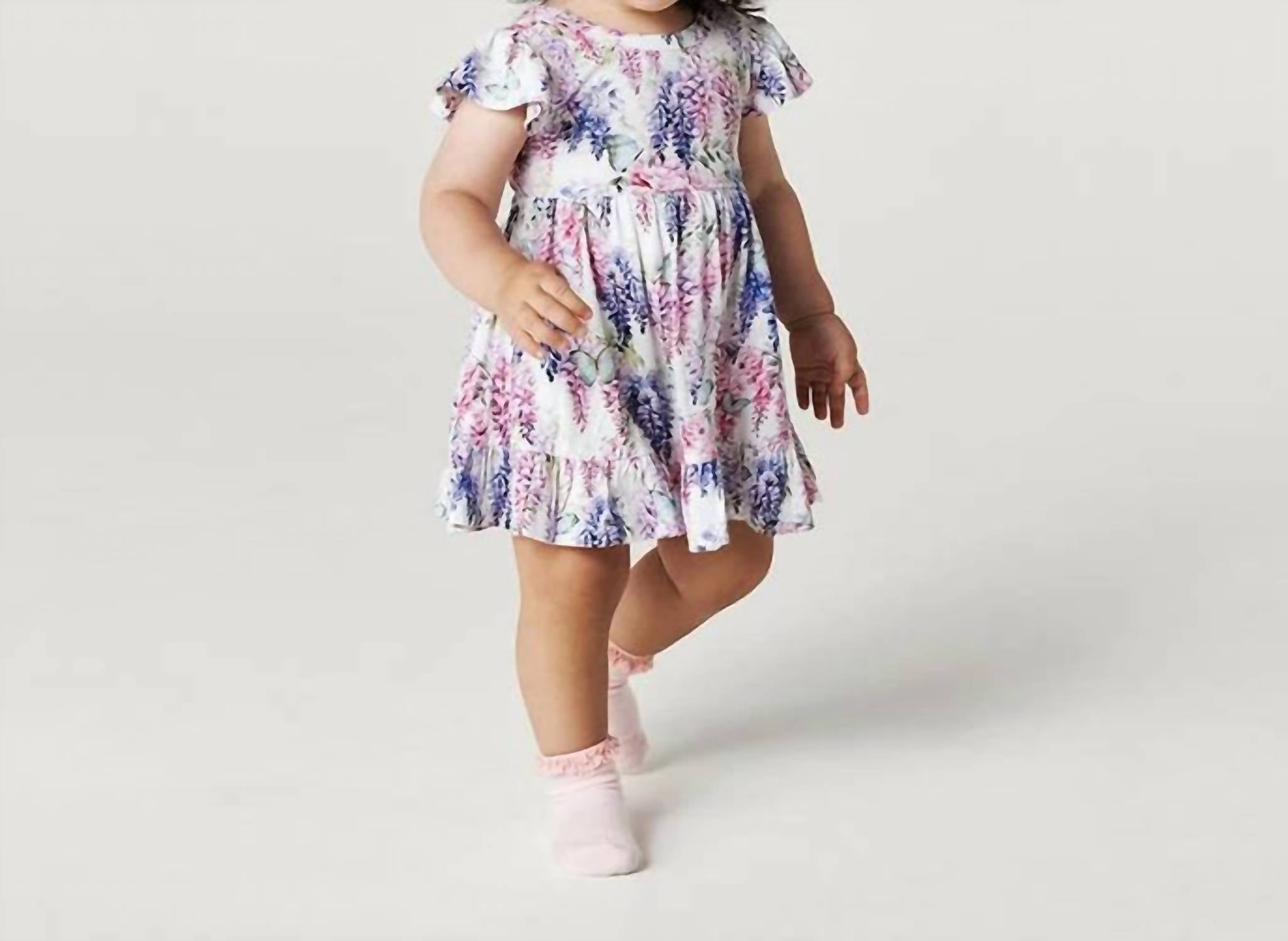 Posh Peanut - Laura Jane Tie Back Ruffled Bodysuit Dress