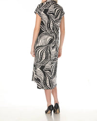 Joseph Ribkoff - Abstract Midi Shirt Dress