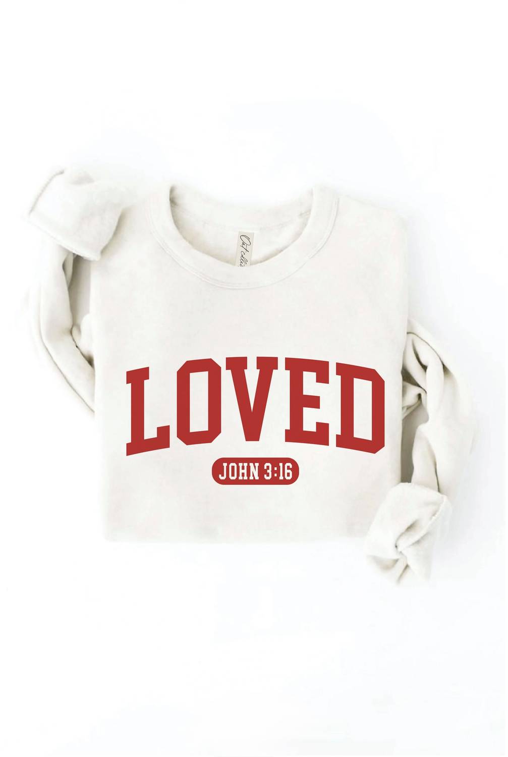 Oat Collective - Unisex Loved John 3:16 Graphic Sweatshirt