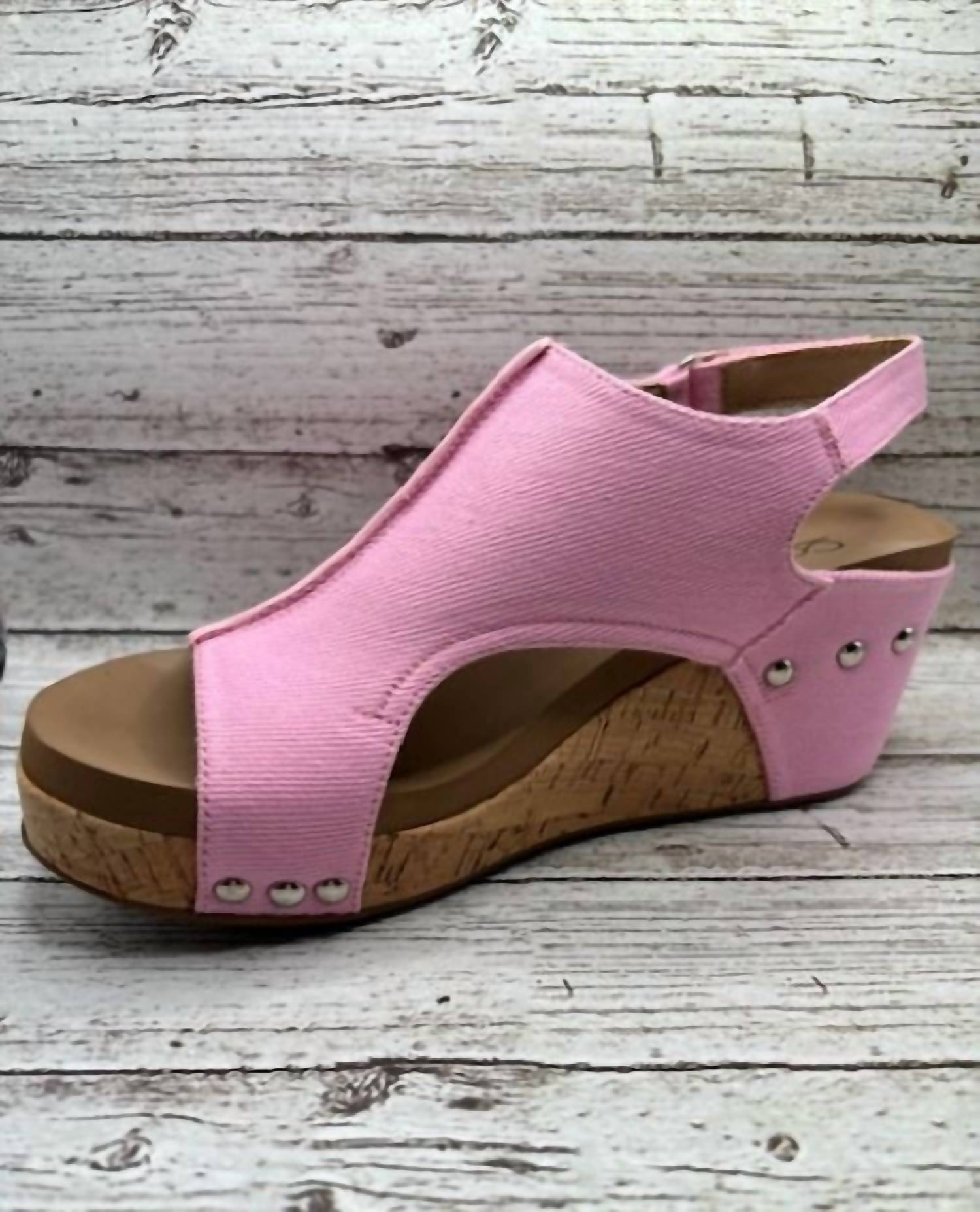 Corkys Footwear - Women's Canvas Carley Wedge Sandals