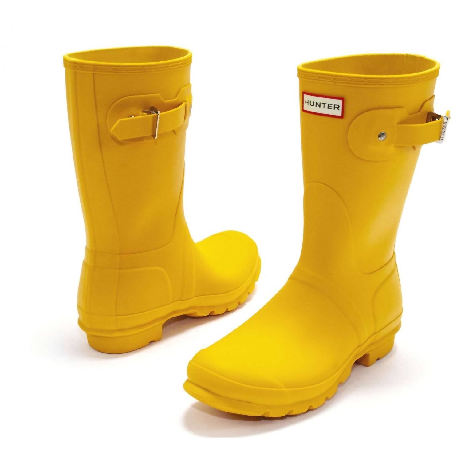 HUNTER Women's Original Short Rain Boot in yellow - women's shoe - view 5