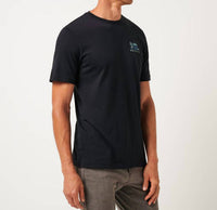 TravisMathew Lost Buckets Short Sleeve Tee in black 1 - men's t-shirt - alternate view