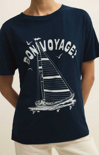 Z Supply - Bon Voyage Graphic Boyfriend Tee