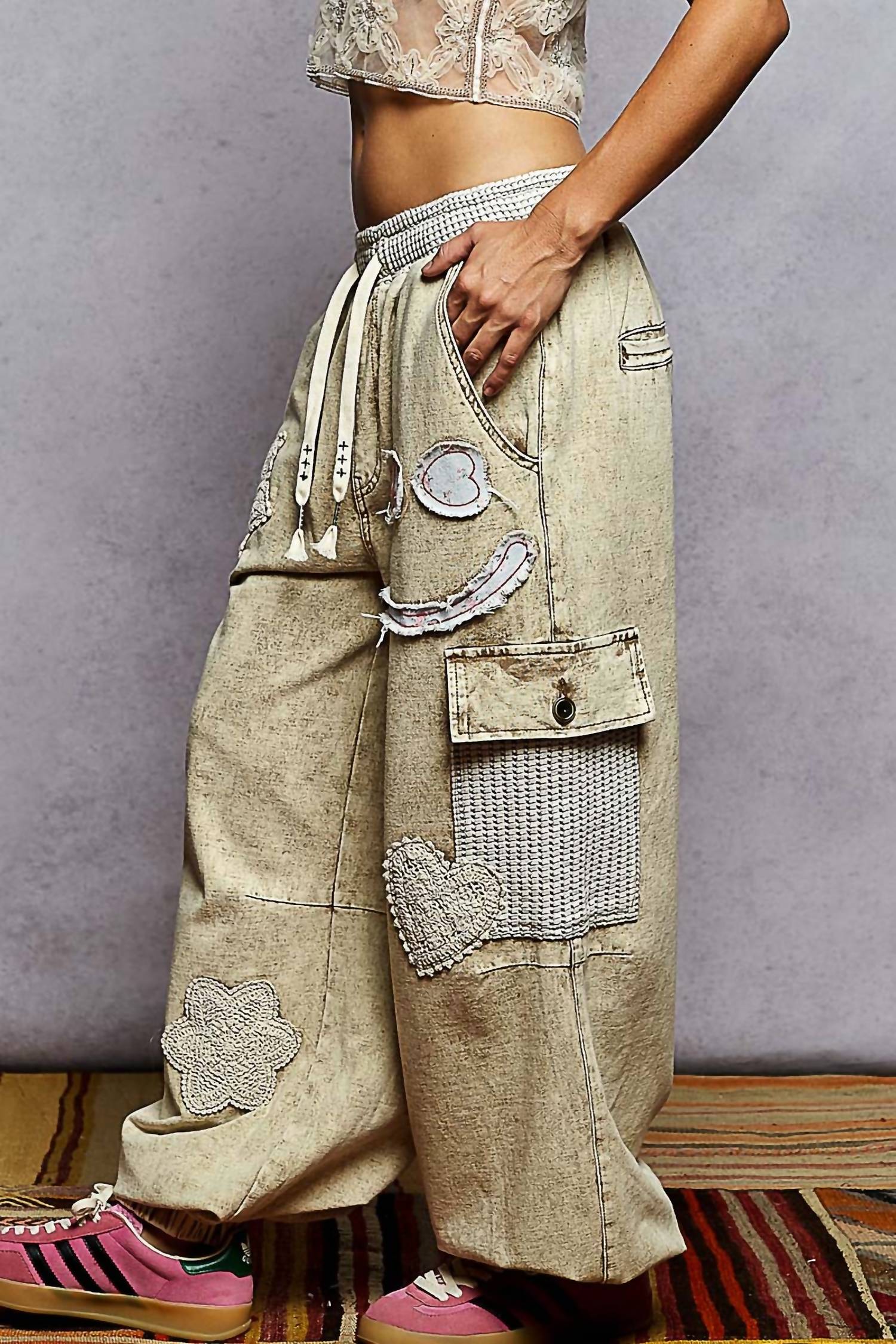 Pol - Love And Peace Jogger Pants
