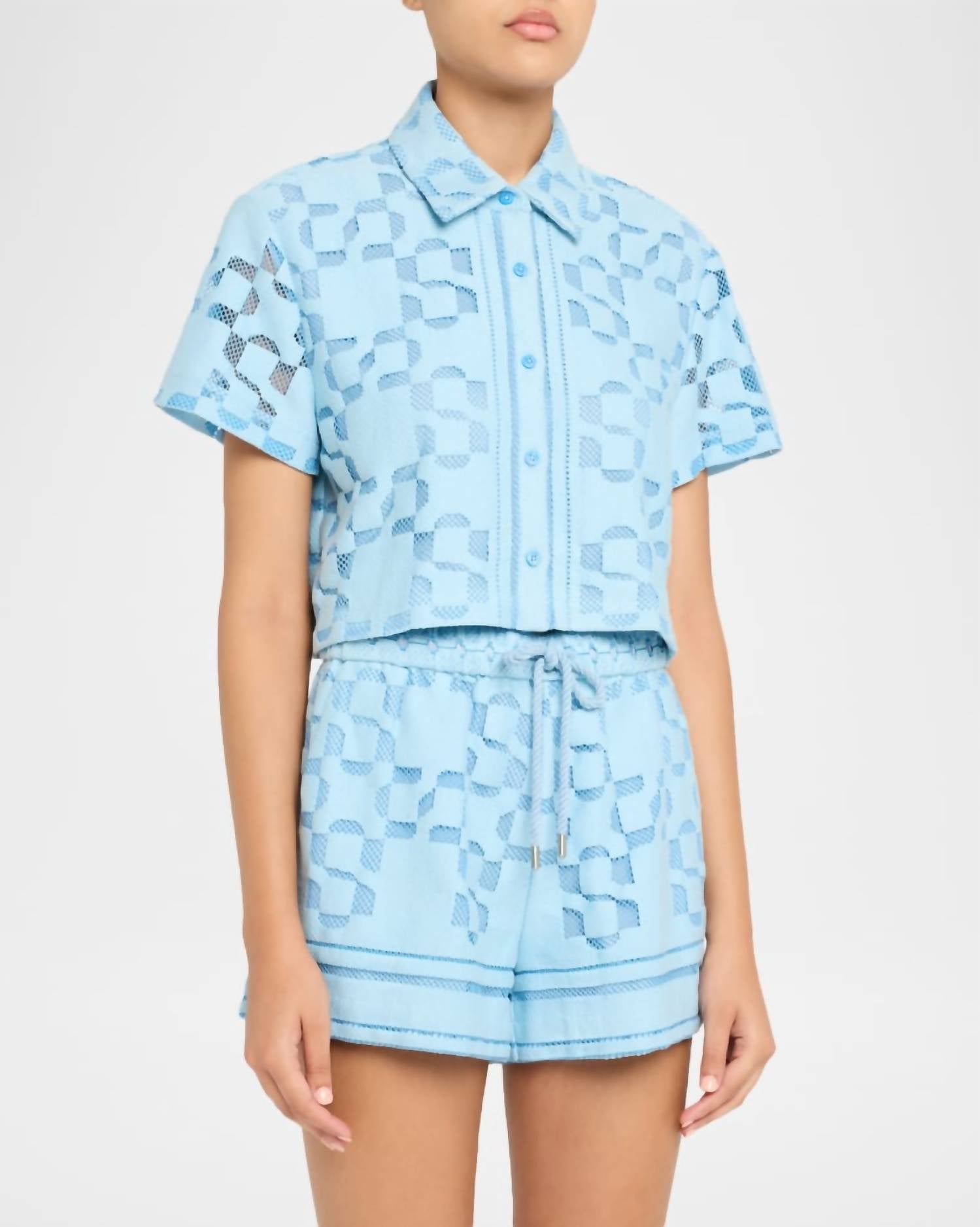 Simkhai - Makaia Cropped Button Down Shirt