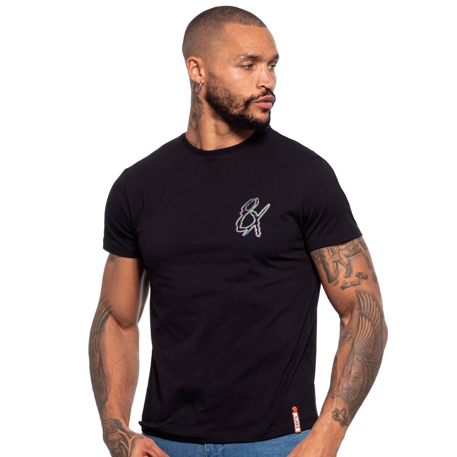 Eight X - Frequency Logo Graphic T-shirt