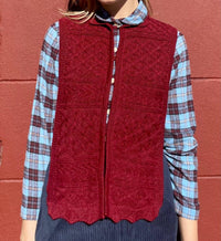 Rose Velvet - Patrice Baby Alpaca Dickie Sweater