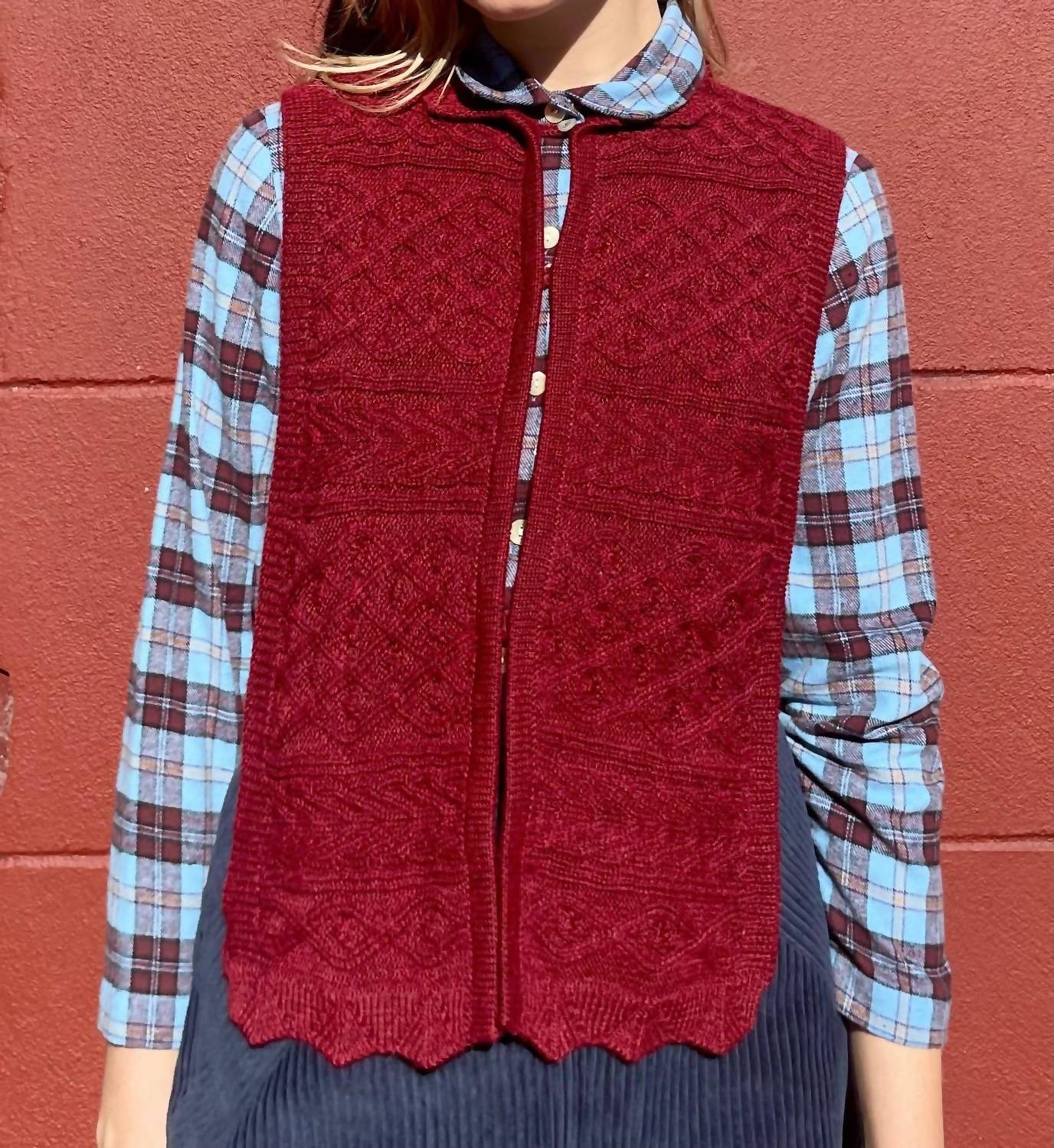 Rose Velvet - Patrice Baby Alpaca Dickie Sweater