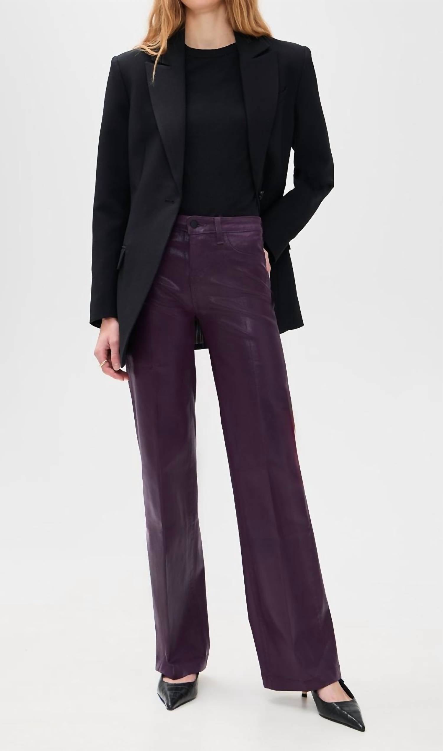 L'Agence - Scottie High Rise Wide Leg Jeans