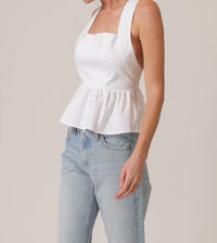 Line And Dot - Essie Peplum Top