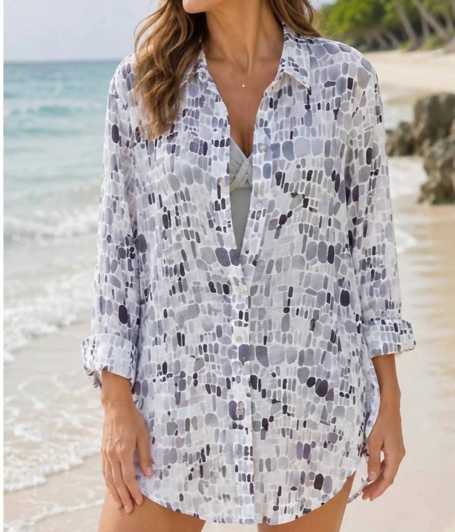 Escape - Regatta Long Sleeve Button Down Shirt