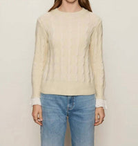 Sanctuary One In A Million Crew Sweater in a million crew sweater in vanilla - women's sweater