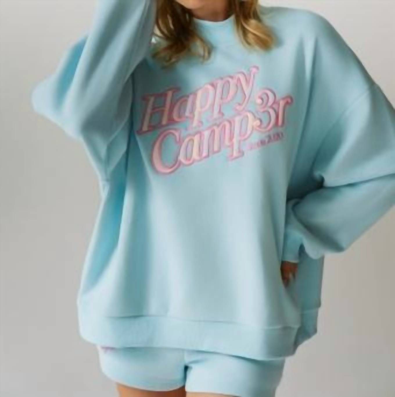The Happy Camp3R - Applique Mockneck Sweatshirt
