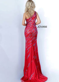 Jovani - One Shoulder Sparkle Prom Dress