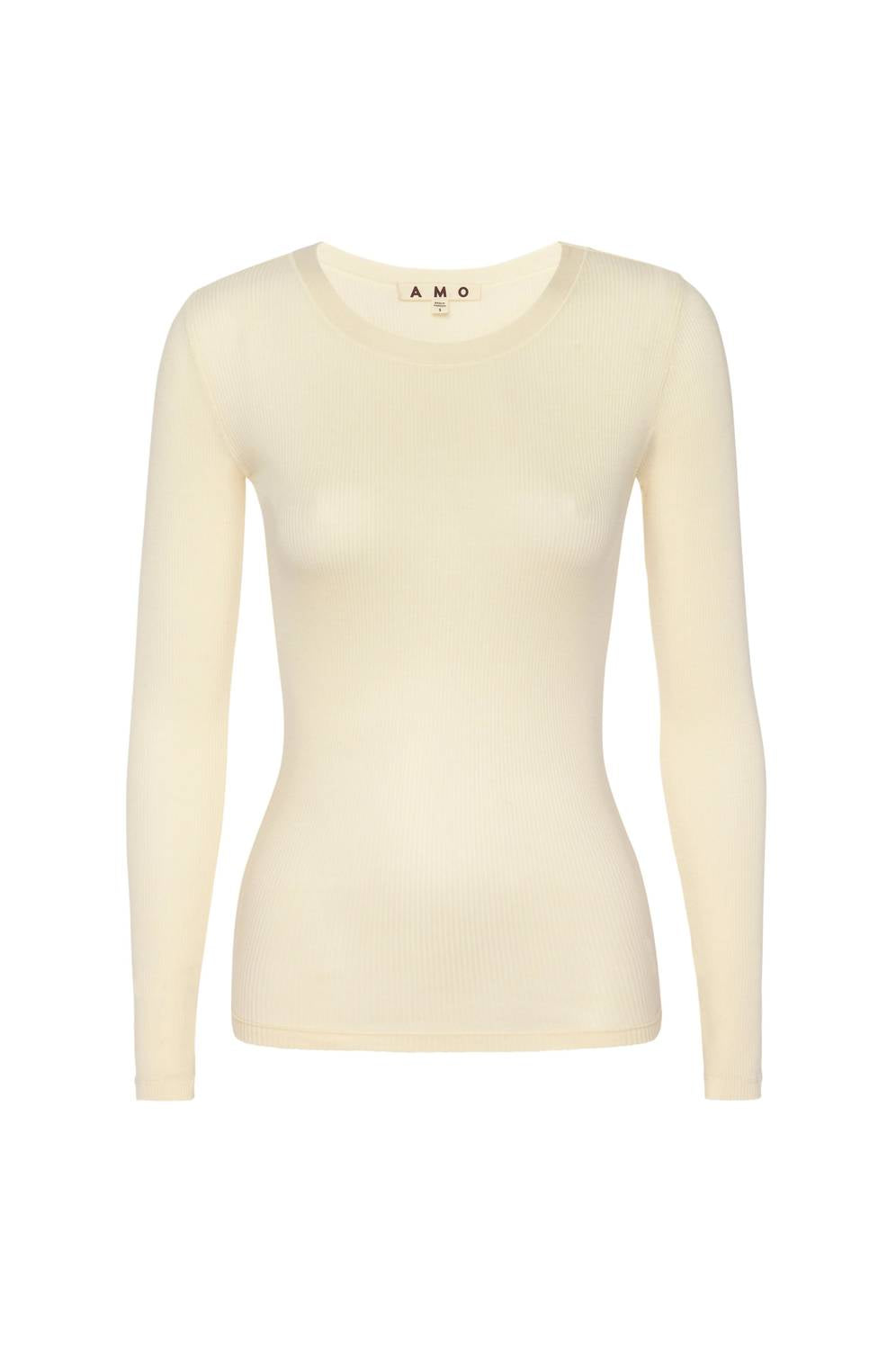 Amo - Swoon Long Sleeve Ribbed Top