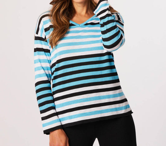 French Kyss - Color Block V-Neck Top