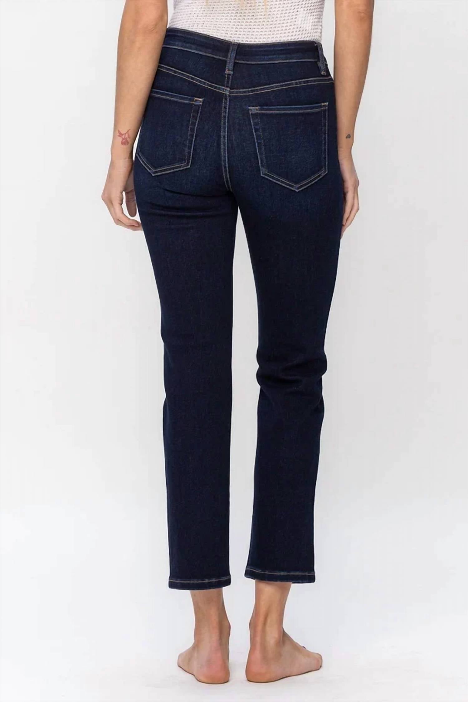 Vervet By Flying Monkey - Clara High Rise Slim Straight Jeans - Curvy
