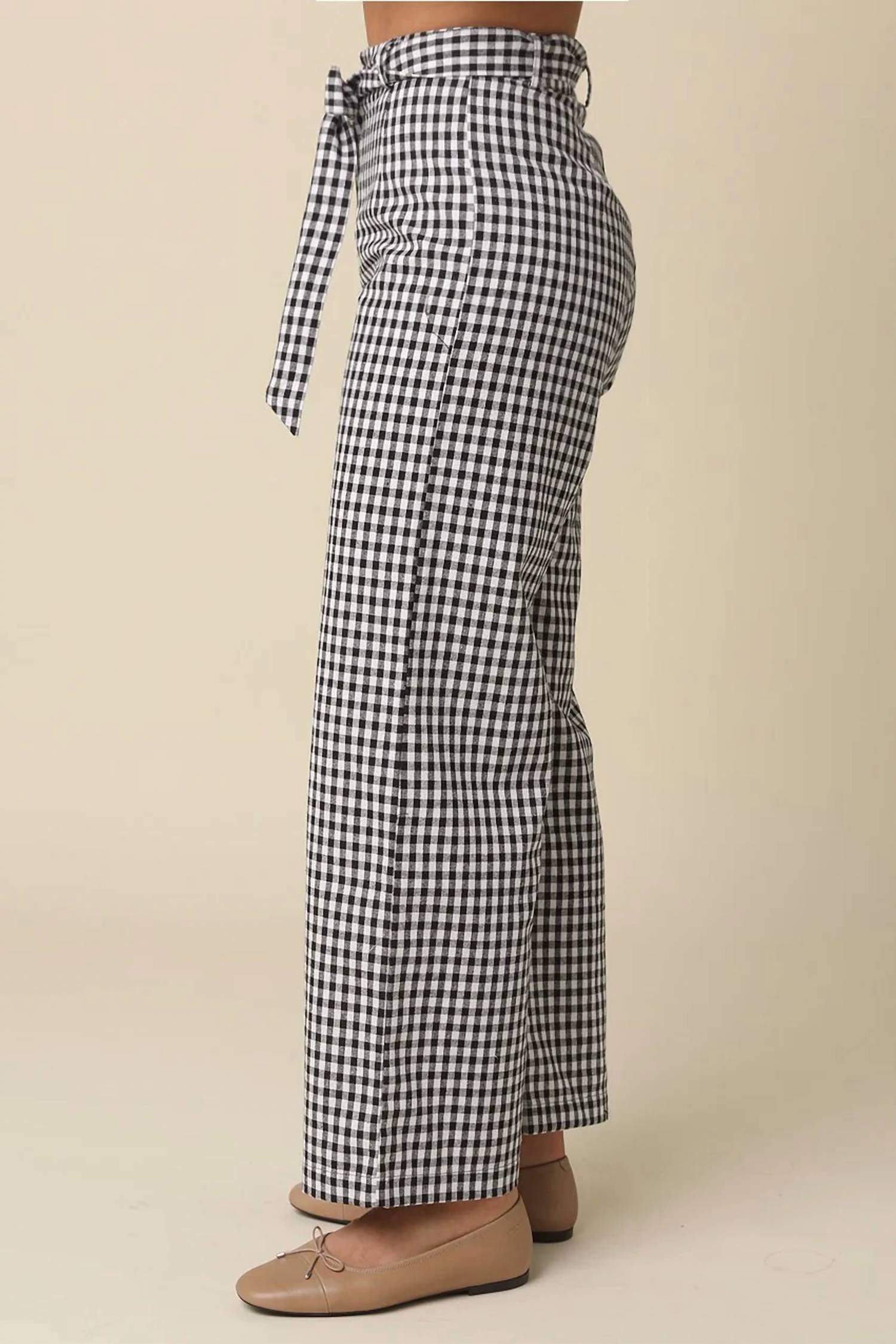 Olivaceous - Charlie Gingham Pant