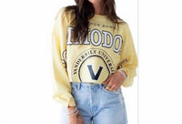 Gameday Social - Vandy Crop Sweatshirt