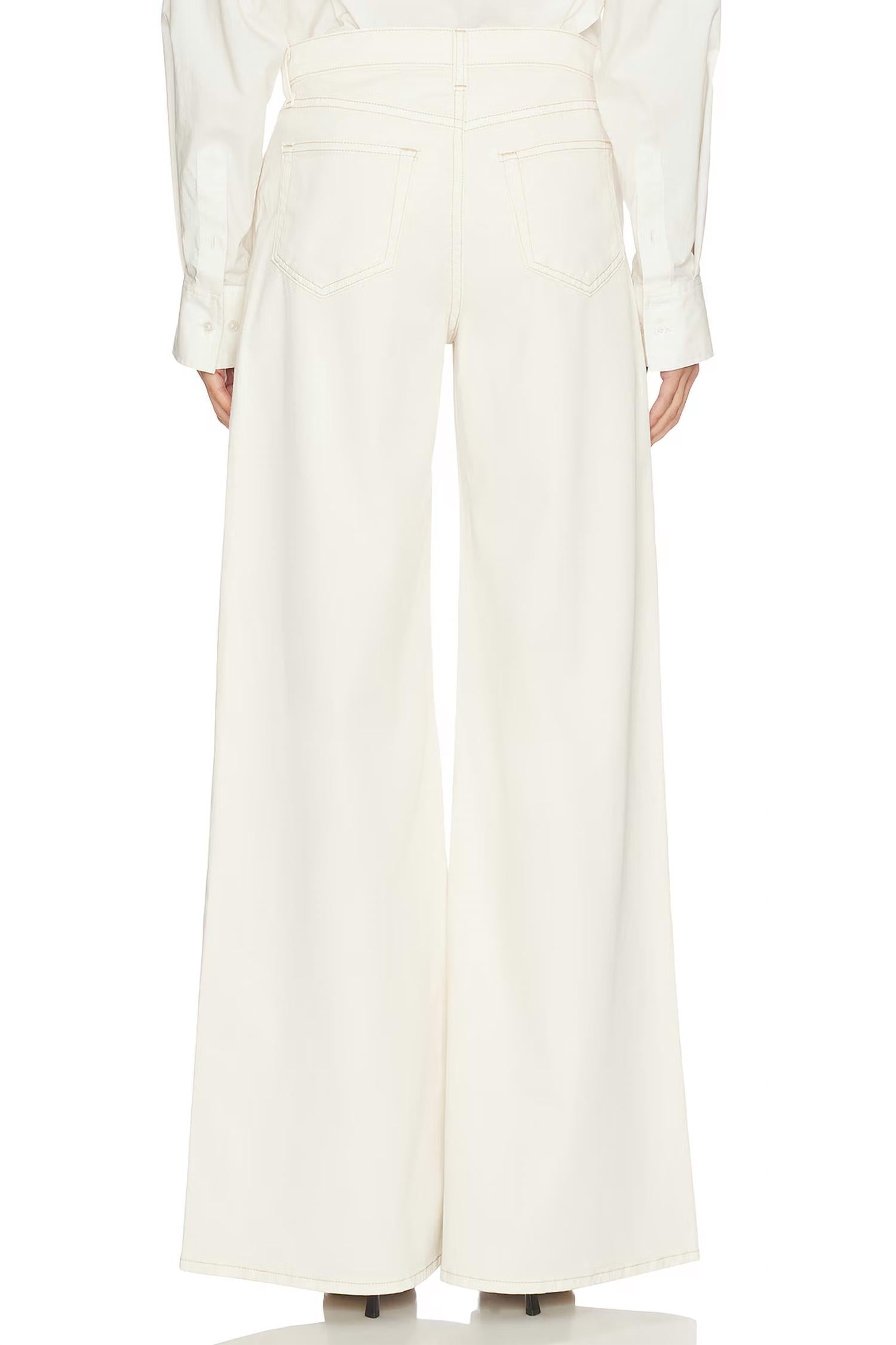 L'Agence - Beau High Rise T Seam Wide Leg Jean