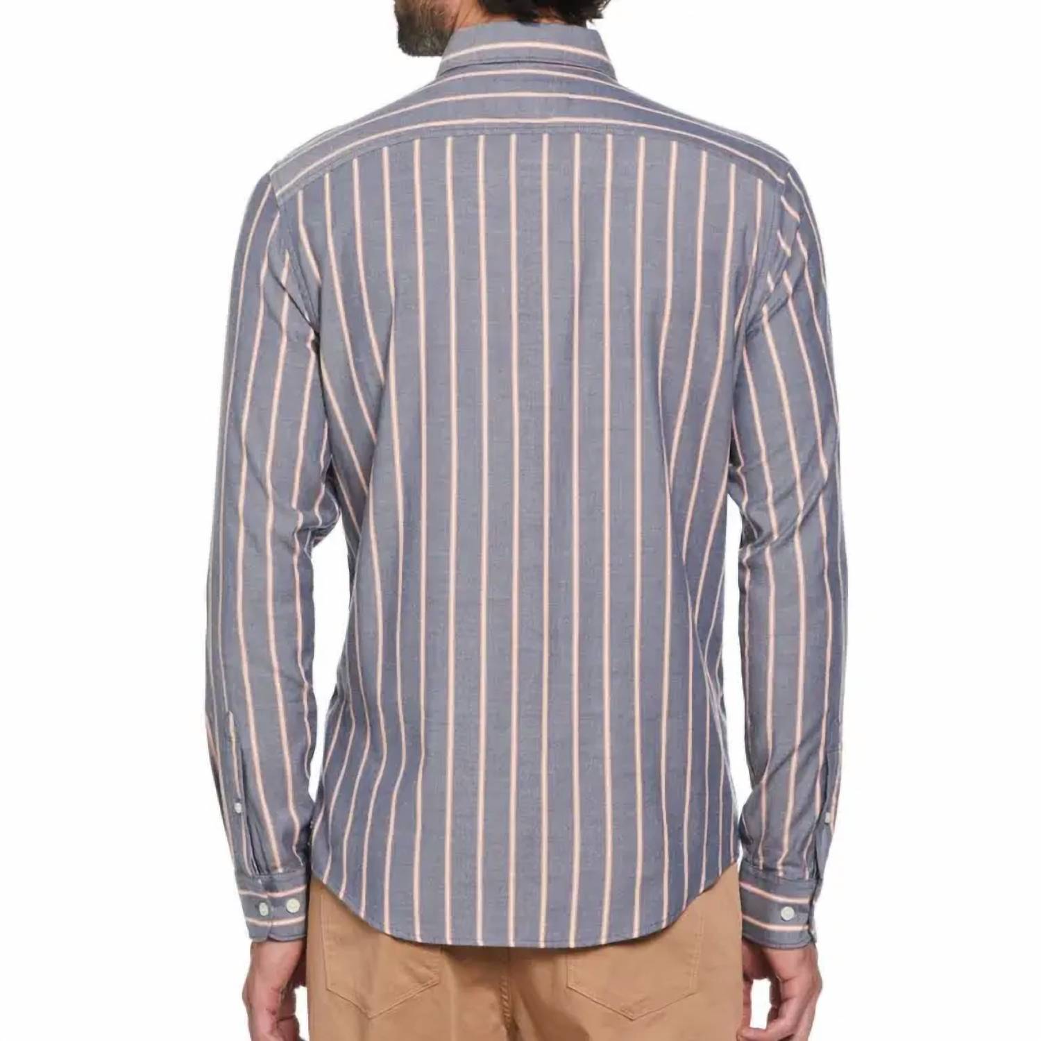 Original Penguin - Long Sleeve Vertical Stripe Shirt