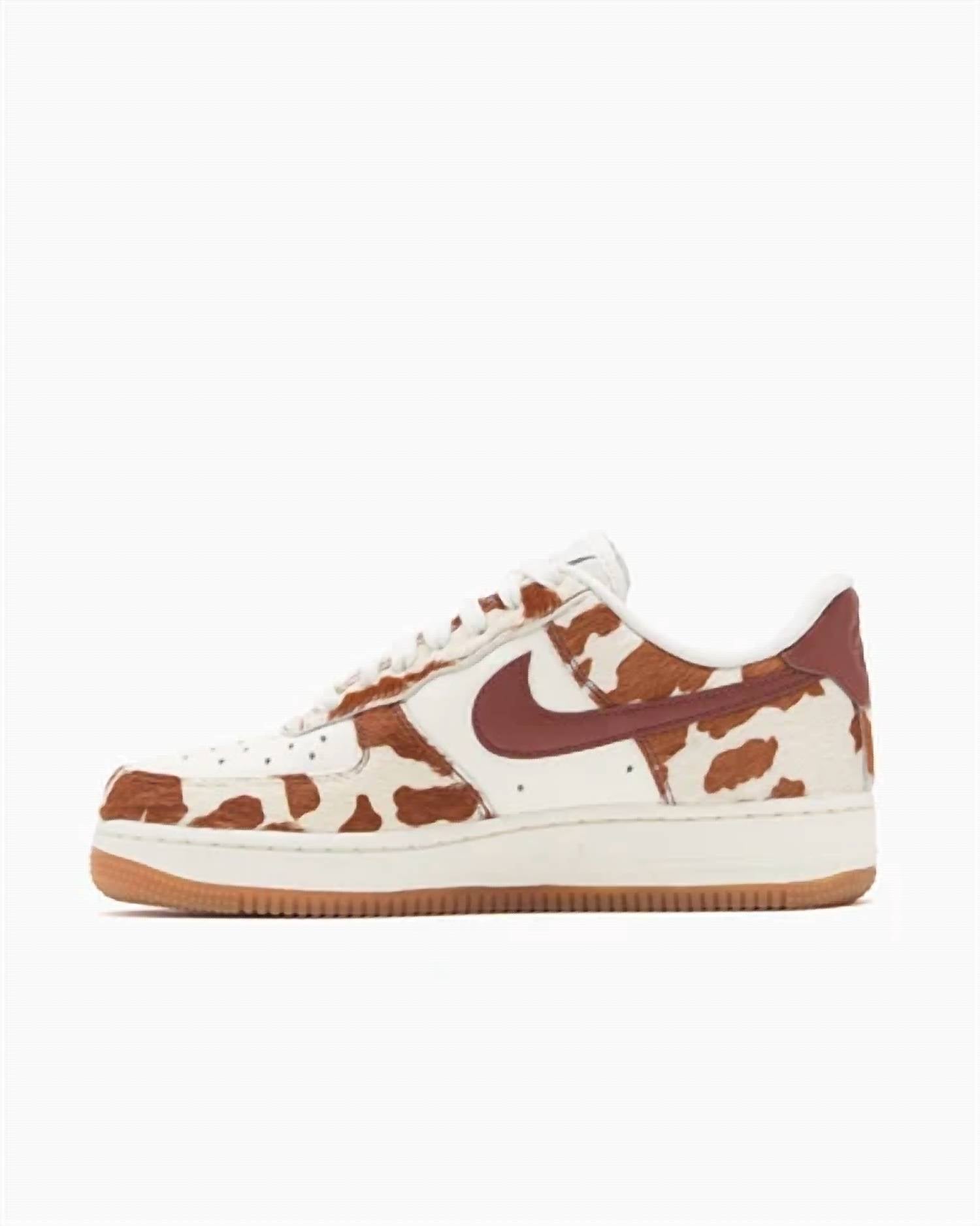 Nike - Women's Air Force 1 '07 Cow Print Top Sneakers