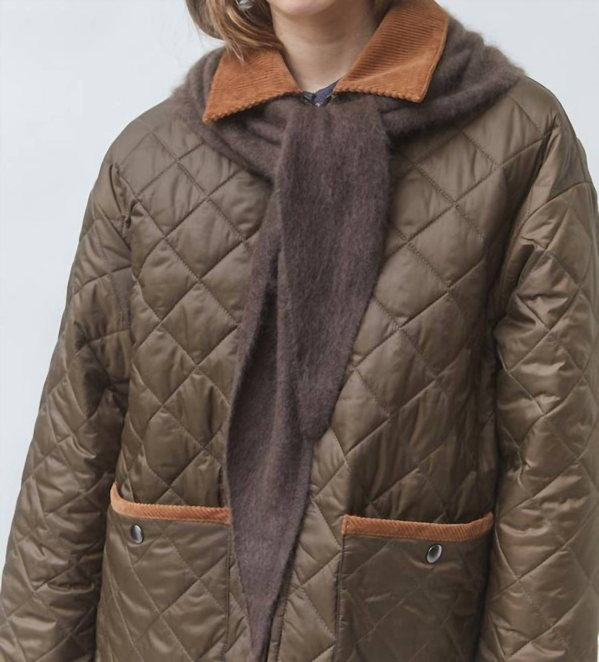 Suncoo - Two-tone Quilted Debut Jacket