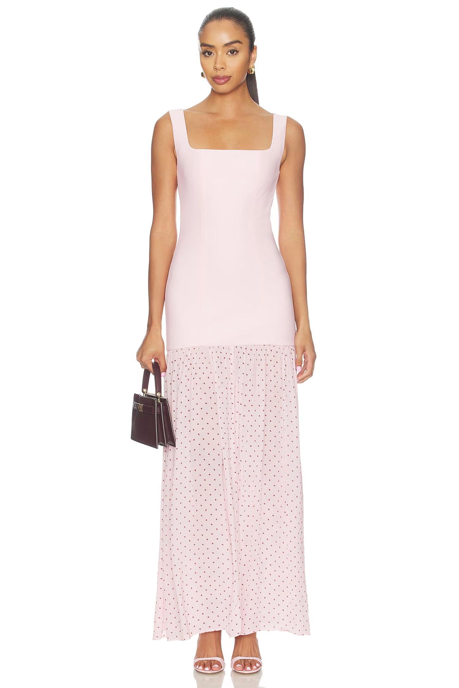 Rotate - Crepe Scoop Neck Dress