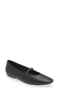 Pedro Garcia - Women's Tila Crystal Strap Leather Ballerina Flat
