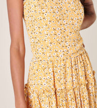 Sugarlips - Doreen Daisy Tie Strap Smocked Back Top