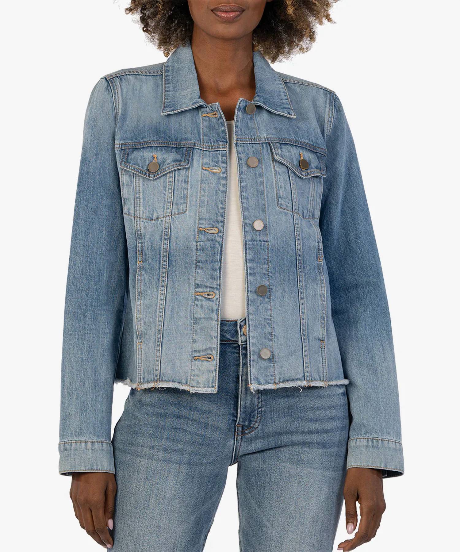 Kut From The Kloth - Julia Crop Denim Jacket-