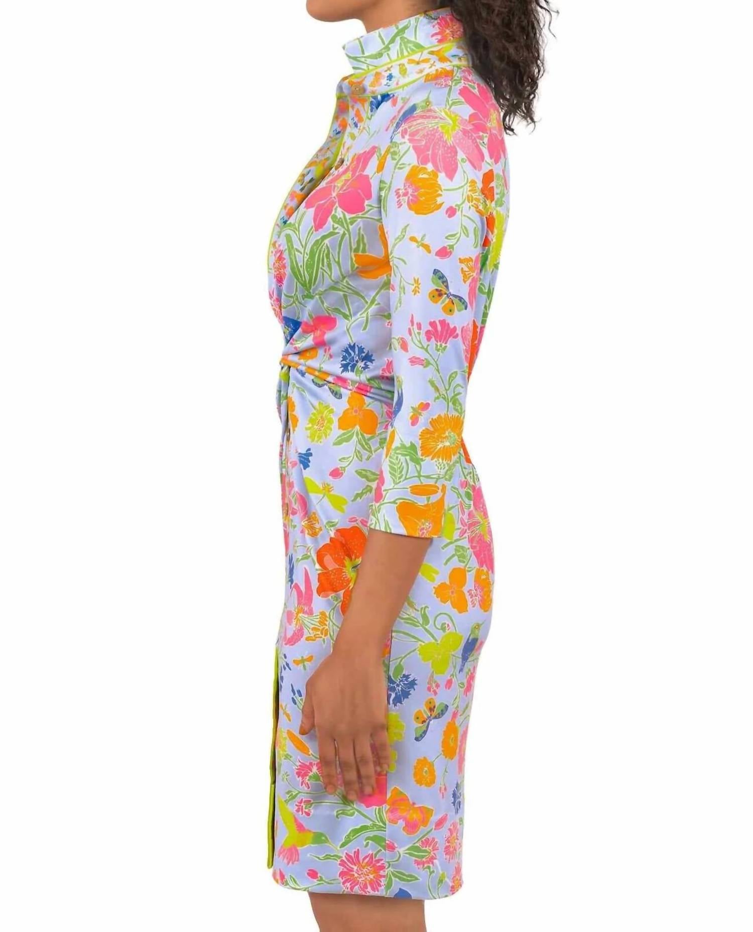 GRETCHEN SCOTT Birds & Bees Twist & Shout Dress in floral - women's dress - view 5