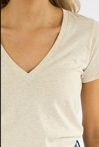 Nation Ltd - Blair Short Sleeve Slim V Tee