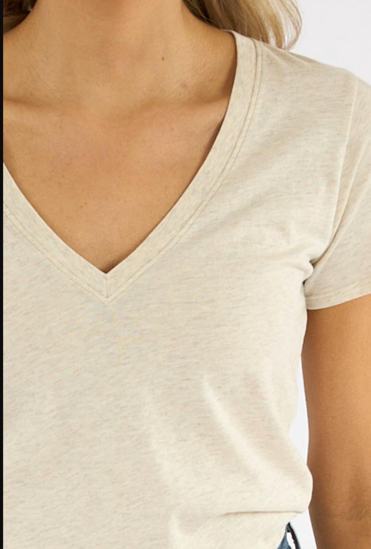 Nation Ltd - Blair Short Sleeve Slim V Tee