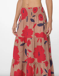 Velvet Heart Roseanna Maxi Skirt - Plus in beige - women's skirt - alternate view