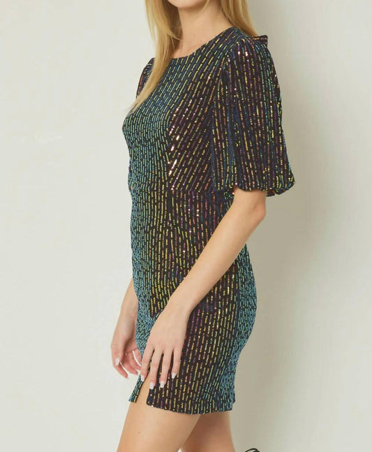 Entro - Sequin Bubble Dress