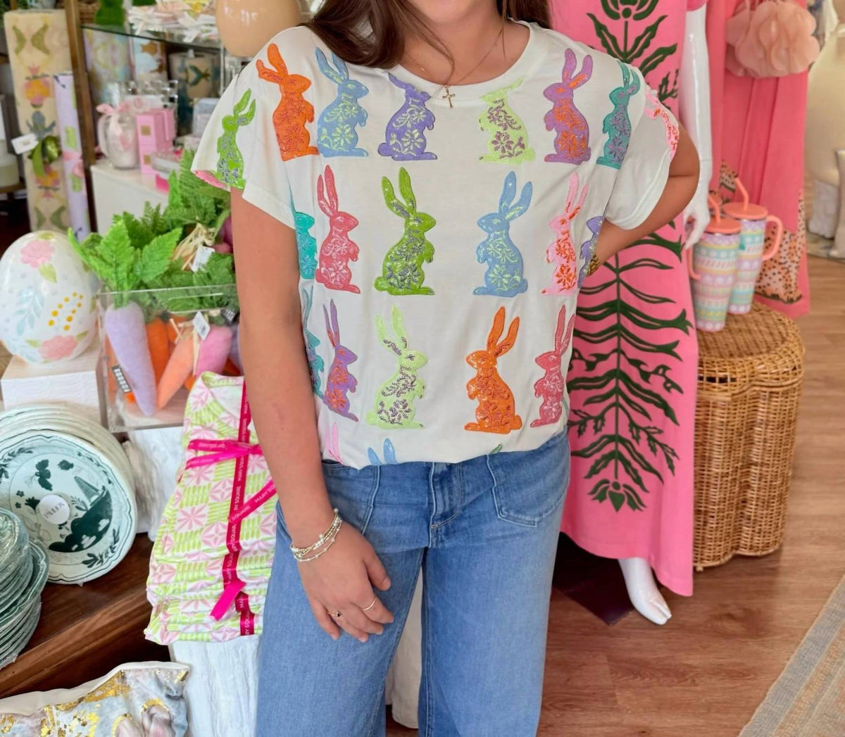 Queen Of Sparkles - Easter Bunny Tee