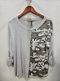 Tempo Paris - Women's Button Long Sleeve Top