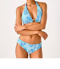 Lilly Pulitzer Betie Bikini Bottom in cool as shell - women's swimwear