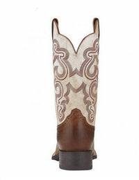ARIAT Women's Quickdraw Cowgirl Boot in sandstorm white - women's shoe - view 4
