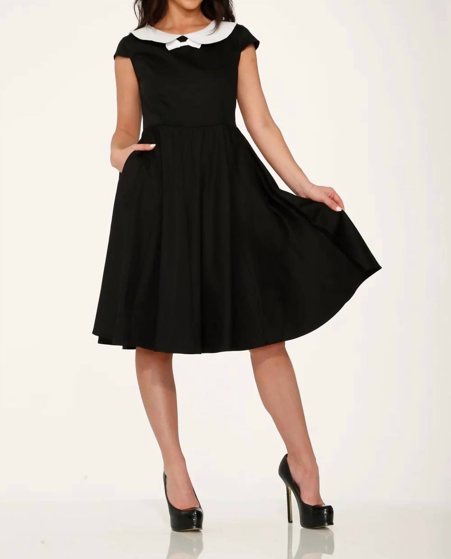 Orchid Bloom - Collar Swing Dress