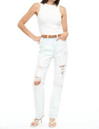 Cassie Super High Rise Straight Leg Denim