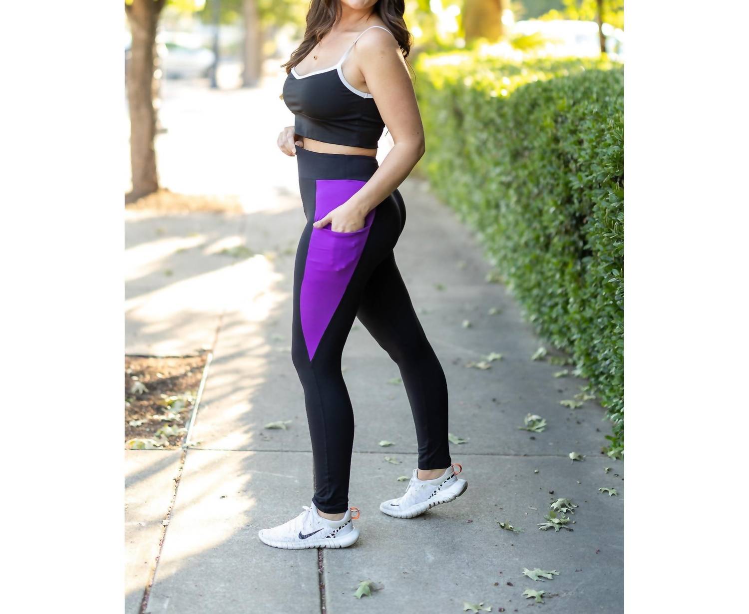 Julia Rose - Presley Panel Full Length Leggings